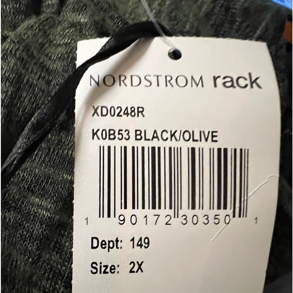 BOBEAU BLACK & OLIVE COWL NECK DRESS MIDI SIZE 2X NEW WITH TAGS - Picture 6 of 6